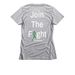 Team Rhys 2.0, a Dark Heather Grey Women's Slim Fit Tee (back-view)