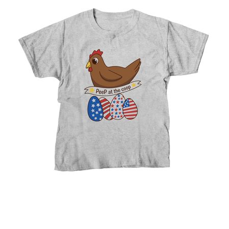 A Peep at the Coops Shirt, a Sport Grey Youth Unisex Tee