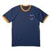 Parking Crew, a Navy/ Gold Cotton Ringer Tee