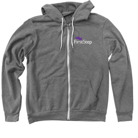 Believe Survivors, a Deep Heather Zip Up Hoodie