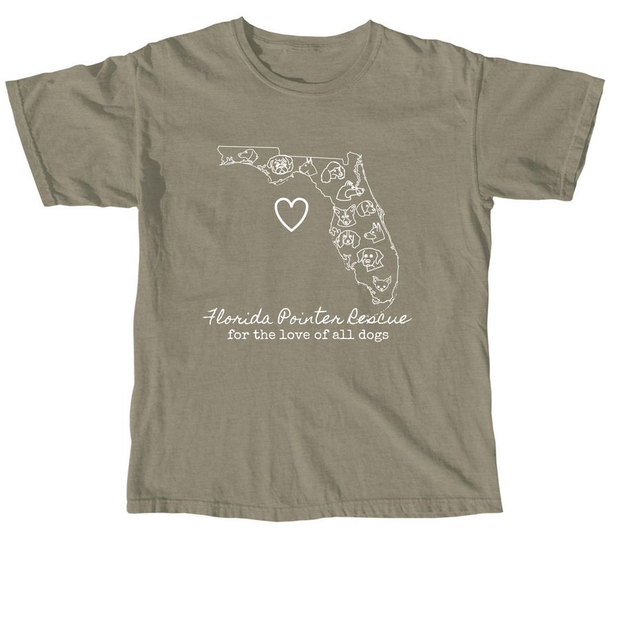 Florida Pointer Rescue Fall Fundraiser&nbsp;, a Sandstone Comfort Colors Unisex Tee