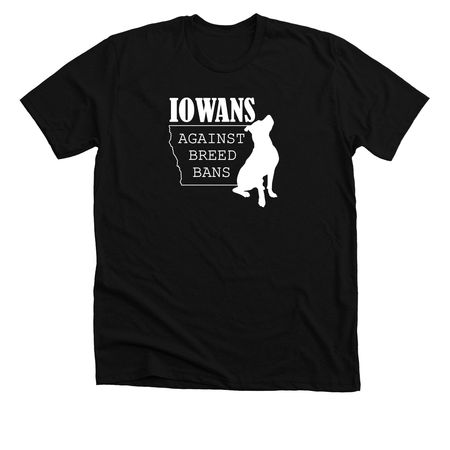Iowans Against Breed Bans, a Solid Black Blend Premium Unisex Tee