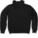BE MUSIC 1/4 ZIP/FULL ZIP, a Black Zip Up Hoodie (back-view)