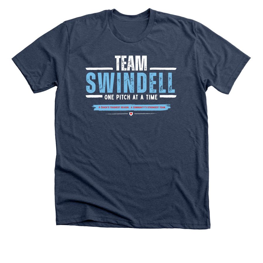 Team Swindell Shirts, a Heather Navy Premium Unisex Tee