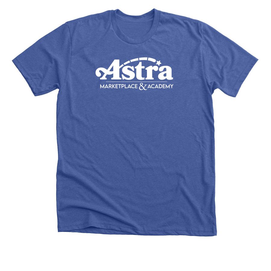 Marketplace & Academy Blue T-Shirt, a Solid True Royal Premium Unisex Tee