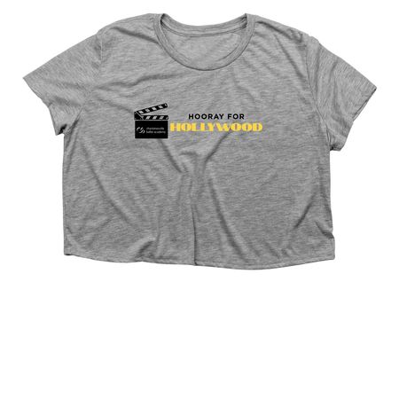 CBA Spring 26: Hooray for Hollywood, a Athletic Heather Women?s Flowy Cropped Tee