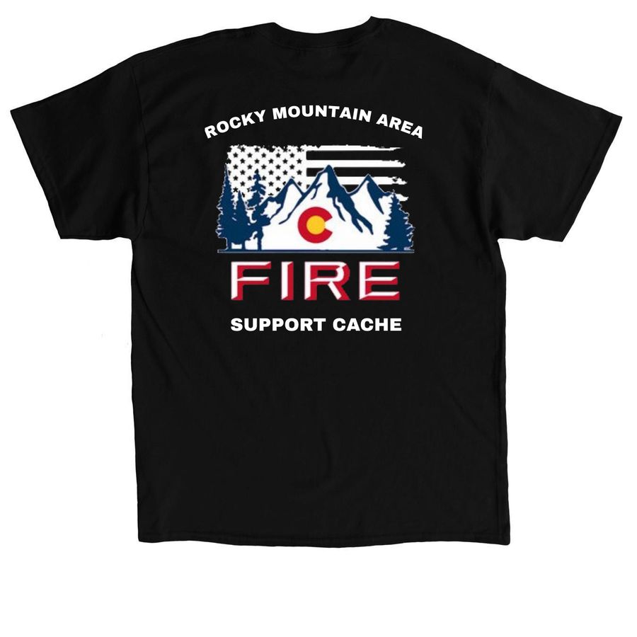 RMK Shirt w/ Colorado Flag, a Black Classic Unisex Tee (back-view)