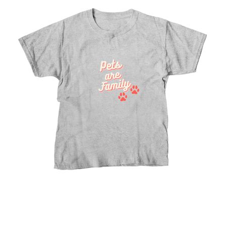 Because pets are family., a Sport Grey Youth Unisex Tee