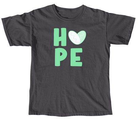 Heart of H?PE, a Graphite Comfort Colors Unisex Tee