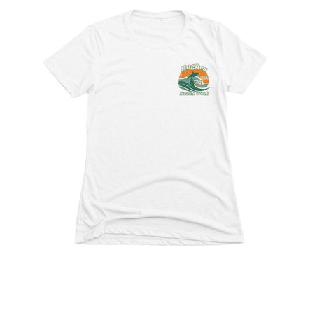 Hughes Beach Week 2026, a White Women's Slim Fit Tee
