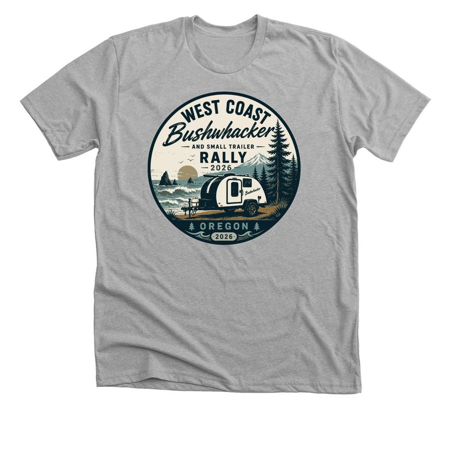 2026 PNW Rally - Large Logo, a Athletic Heather Premium Unisex Tee
