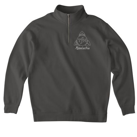 TFH Appalachia Sweatshirt, a Asphalt Midweight Quarter Zip Pullover