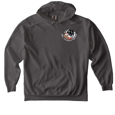 Milo, a Pepper Comfort Colors Pullover Hoodie