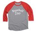 Baseball Dad, a Red and Premium Heather 3/4 Sleeve Baseball Tee