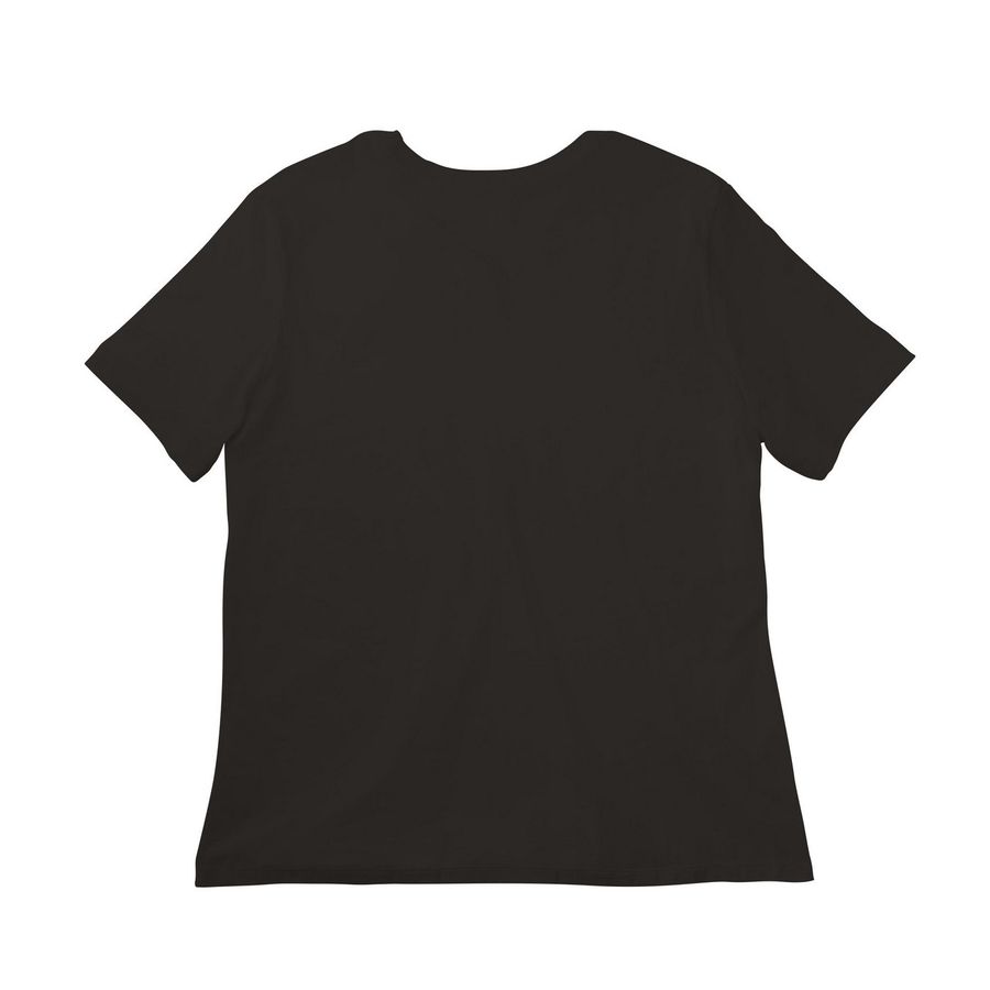 Tsg Tops, a Black Women?s Relaxed Cotton Tee (back-view)