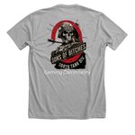 S.O.B ARMOR&nbsp;, a Athletic Heather Premium Unisex Tee (back-view)