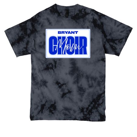 Choir Mom, a Black Crystal Tie Dye Tee