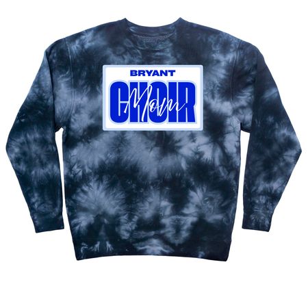 Choir Mom, a Black Tie Dye Crewneck Sweatshirt