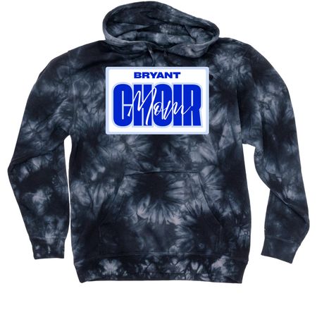 Choir Mom, a Black Tie Dyed Pullover Hoodie