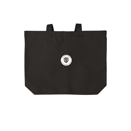 Excellence Collection:&nbsp;Carry Excellence Tote, a Deep Black Cotton Canvas Tote Bag
