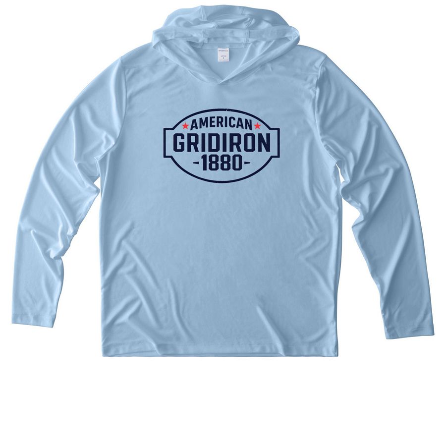 Summer Sun Blocker Hoodie&nbsp;, a Light Blue UV Performance Long Sleeve Hoodie