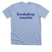 Iowa Indie Bookshop Tour '26 Bookshop Tourist, a Heather Baby Blue Premium Unisex Tee