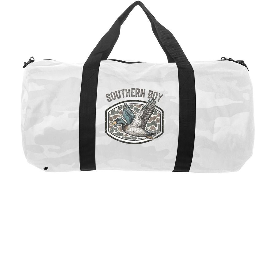 Southern Boy Camo Duffel, a White Camo Day Tripper Duffel Bag