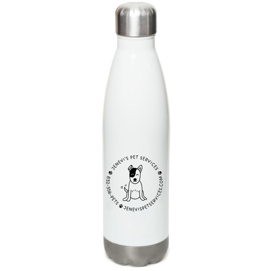 JPS Water Bottles, a White Stainless Steel Water Bottle