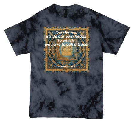 Truce Shirt, a Black Crystal Tie Dye Tee