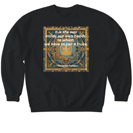 Truce Shirt, a Black Softstyle Crewneck Sweatshirt