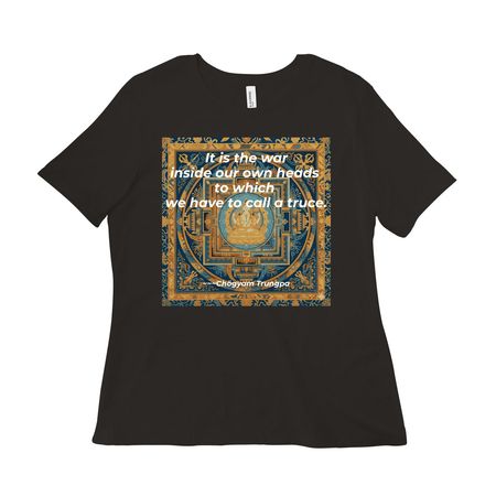 Truce Shirt, a Black Women?s Relaxed Cotton Tee