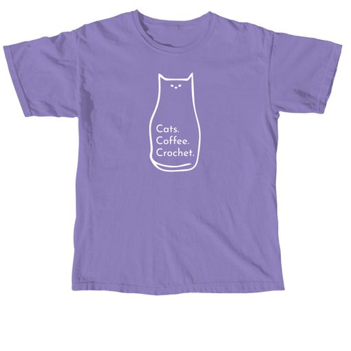 The Three C's  Violet Comfort Colors Tee