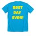 The Spongebob Musical, a Neon Blue Premium Unisex Tee (back-view)