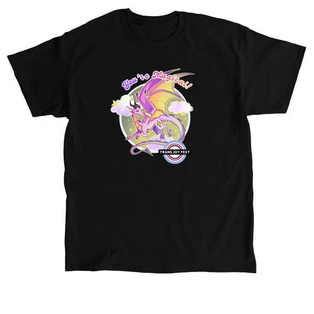 5th annual Trans Joy Fest- Demigender Design, a Black Classic Unisex Tee