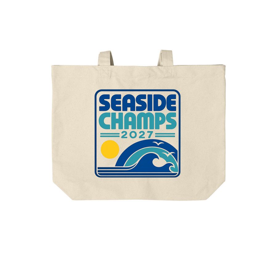 CHAMPS Tote Bag, a Natural Cotton Canvas Tote Bag