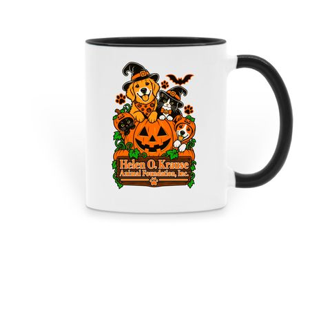 Mugs - Halloween, a Black Two-Tone Ceramic Mug