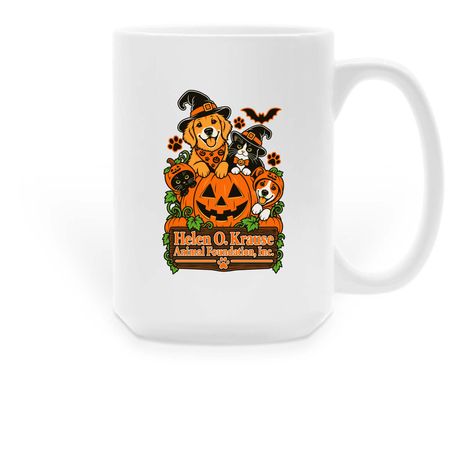 Mugs - Halloween, a White Large Coffee Mug