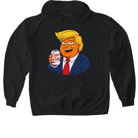 Cope-A-Cola T-Shirt, a Black Gildan Softstyle Pullover Hoodie