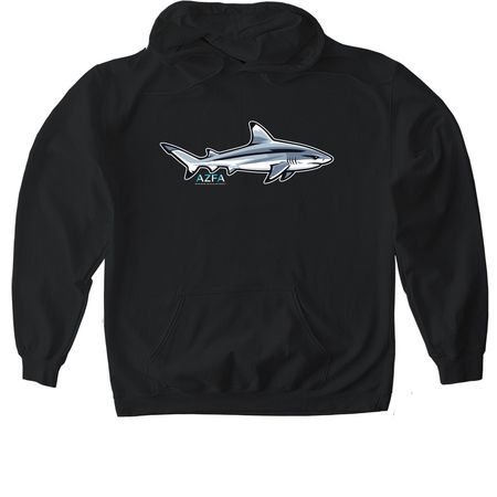 Shark - AZFA, a Black Gildan Softstyle Pullover Hoodie