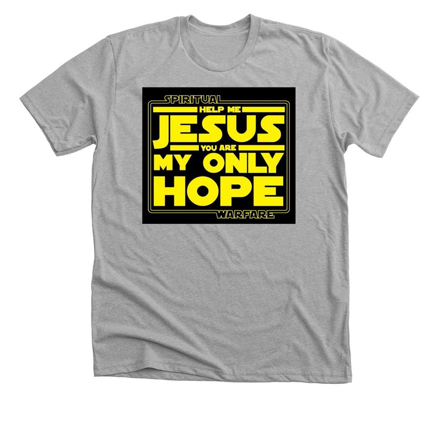 Jesus my only hope, a Athletic Heather Premium Unisex Tee