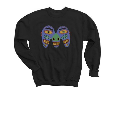 Mountaineer Montessori Youth M-Gear, a Black Youth Crewneck Sweatshirt