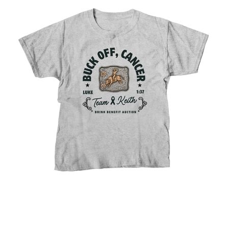 Buck Off Cancer - Buckle Shirt&nbsp;, a Sport Grey Youth Unisex Tee