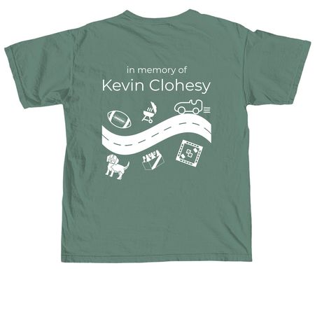 KEV-MOBILES 2026, a Light Green Comfort Colors Unisex Tee (back-view)
