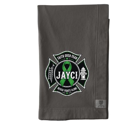 Faith Over Fear for Jayci, a Pepper Comfort Colors Blanket
