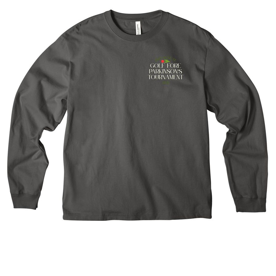 Club Parkies Tournament Swag, a Asphalt Unisex Heavyweight Long Sleeve Tee