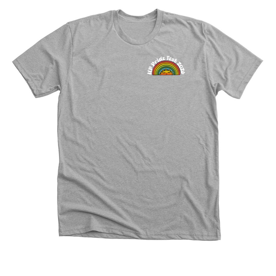 UP Pride Fest 2026 - Front/Back, a Athletic Heather Premium Unisex Tee