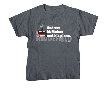 AM & Piano Tour - Ridgefield, a Dark Heather Youth Unisex Tee