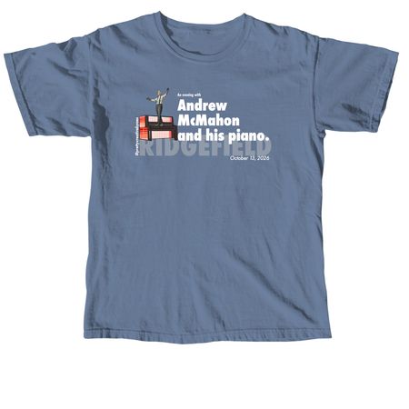 AM & Piano Tour - Ridgefield, a Blue Jean Comfort Colors Unisex Tee