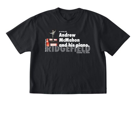 AM & Piano Tour - Ridgefield, a Black Comfort Colors Boxy Tee