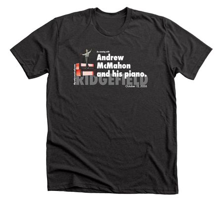 AM & Piano Tour - Ridgefield, a Dark Grey Heather Premium Unisex Tee